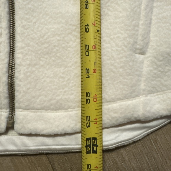 Rhône Aloft Fleece Vest Full Zip Gold Logo Stretch Cream Women's X-Small - Picture 8 of 10